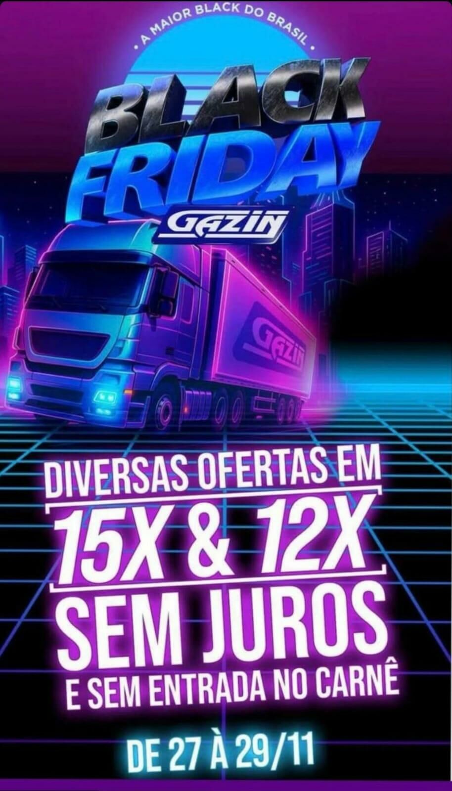 Imagem de compartilhamento para o artigo Costa Rica vira o centro da maior explosão de ofertas e produtos já vista na região com a Black Friday da Gazin da MS Todo dia